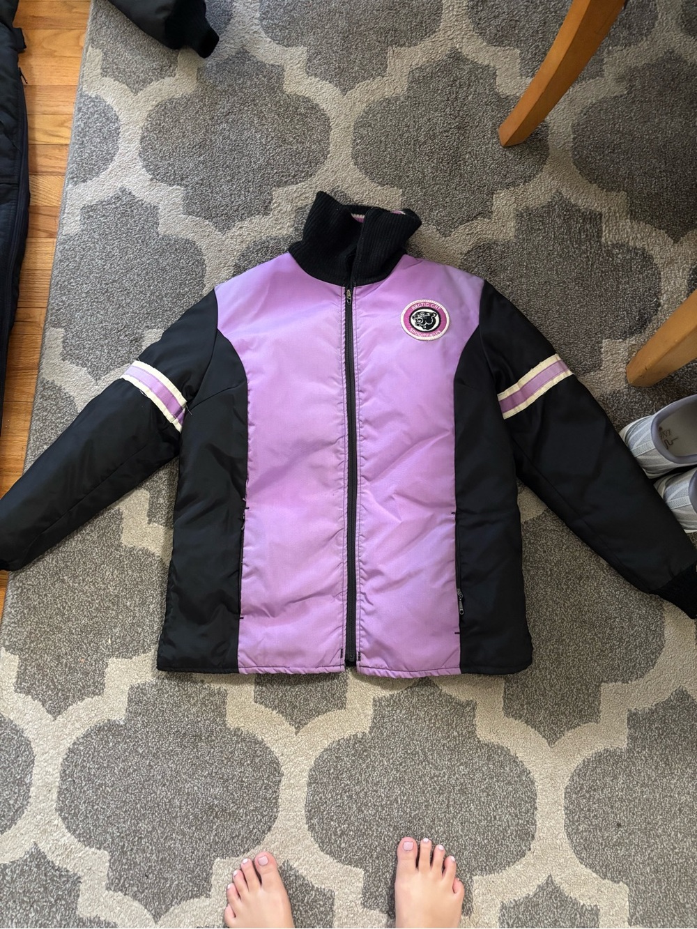 Vintage Arctic Cat Purple and Black Puffer Jacket - Women’s Small Winter Coat